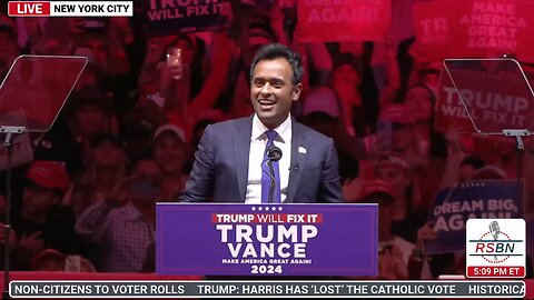 FULL SPEECH: Vivek Ramaswamy Delivers Remarks at Madison Square Garden in New York City- 10/27/24