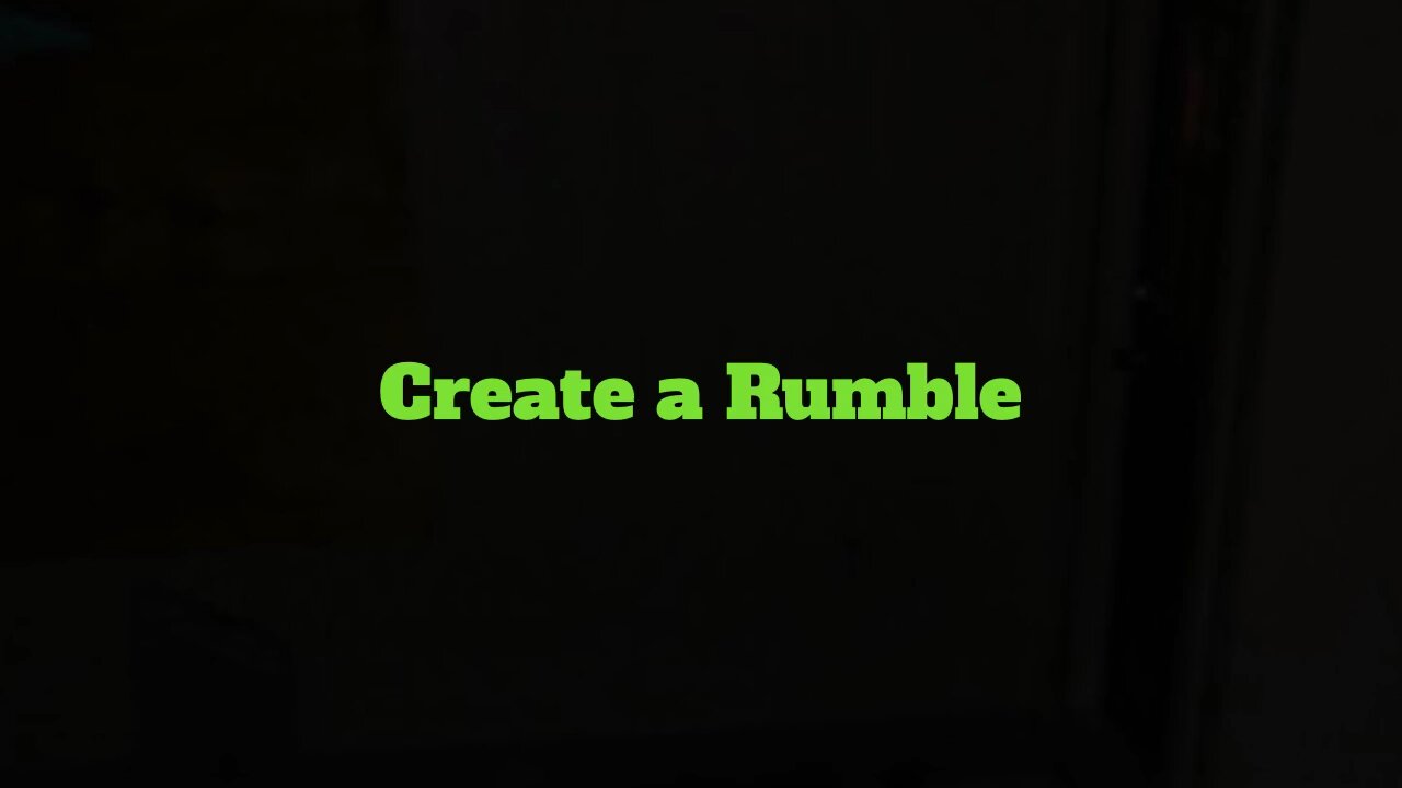 NOT BUYING IT • CREATE A RUMBLE