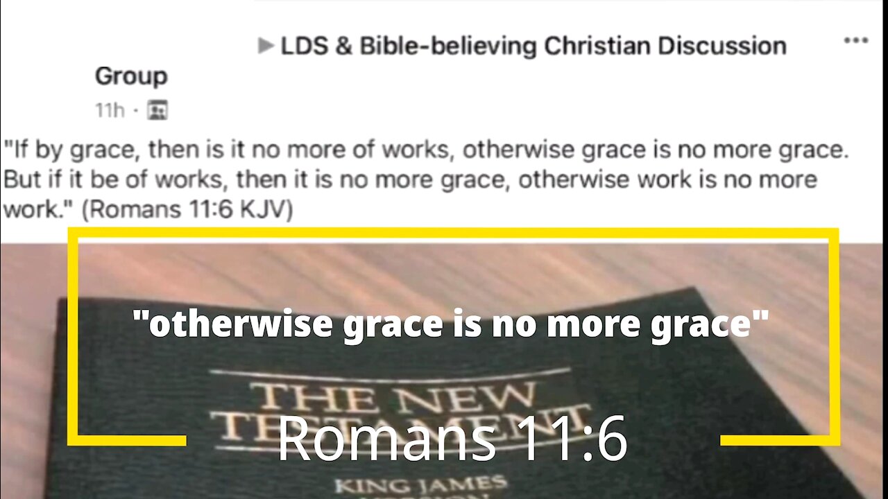 Otherwise Grace is no More Grace | A Discussion Group Comment