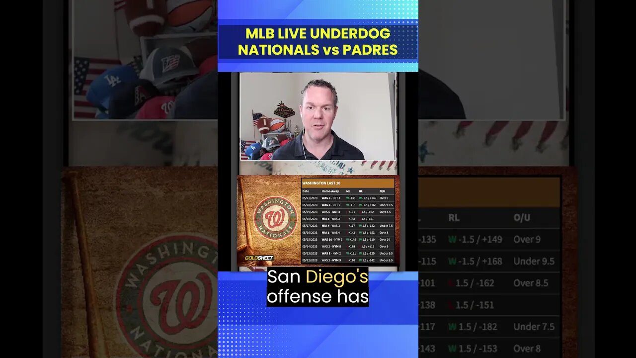 San Diego Padres vs Washington Nationals Picks and Predictions | MLB Free Play 5/23