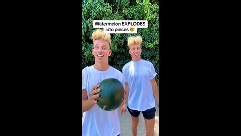 Watermelon EXPLODES into Pieces!!