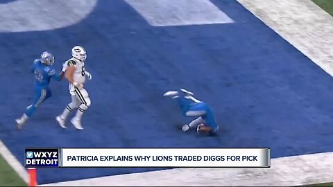 Matt Patricia explains why the Lions traded Quandre Diggs