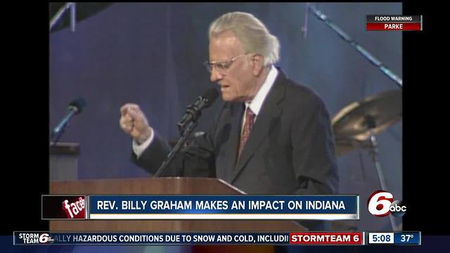 Rev. Billy Graham left his impact on Indiana