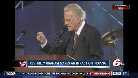 Rev. Billy Graham left his impact on Indiana