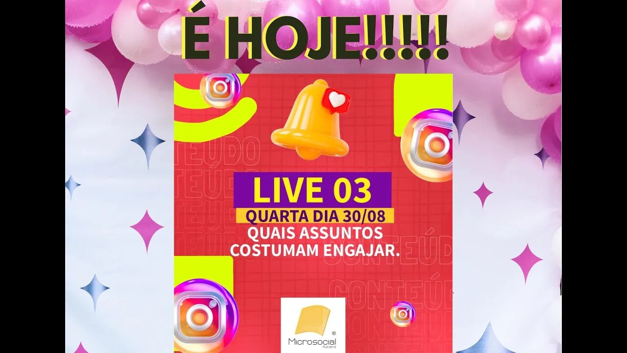 🔴 Hoje tem Live DOMINANDO O INSTAGRAM, quais ASSUNTOS costumam ENGAJAR MAIS NO INSTAGRAM?