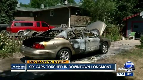 Six arsons reported within 90 minutes overnight in downtown Longmont