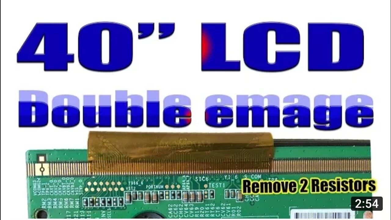 40" LCD TV double image problem solved ( without cutting ) !