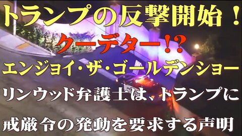 トランプの反撃開始！クーデター リンウッド弁護士は、トランプに戒厳令の発動を要求する声明