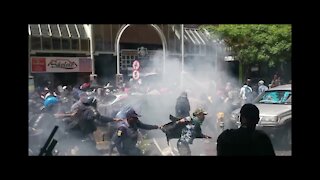 South Africa - Cape Town - Refugees CBD Eviction (video) (C7g)