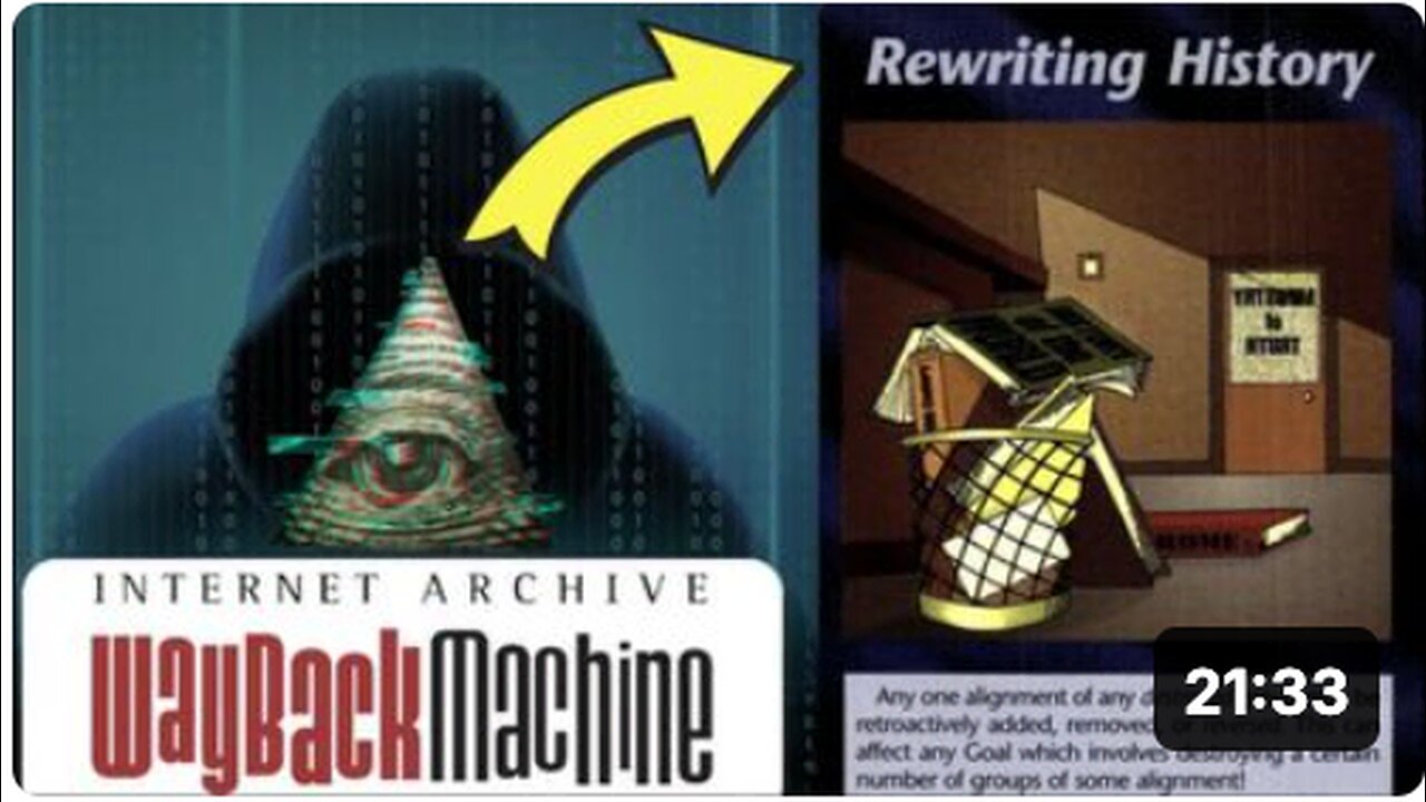 REWRITING HISTORY! Internet Archive "Way Back Machine" hacked! who would have a motive to do that?