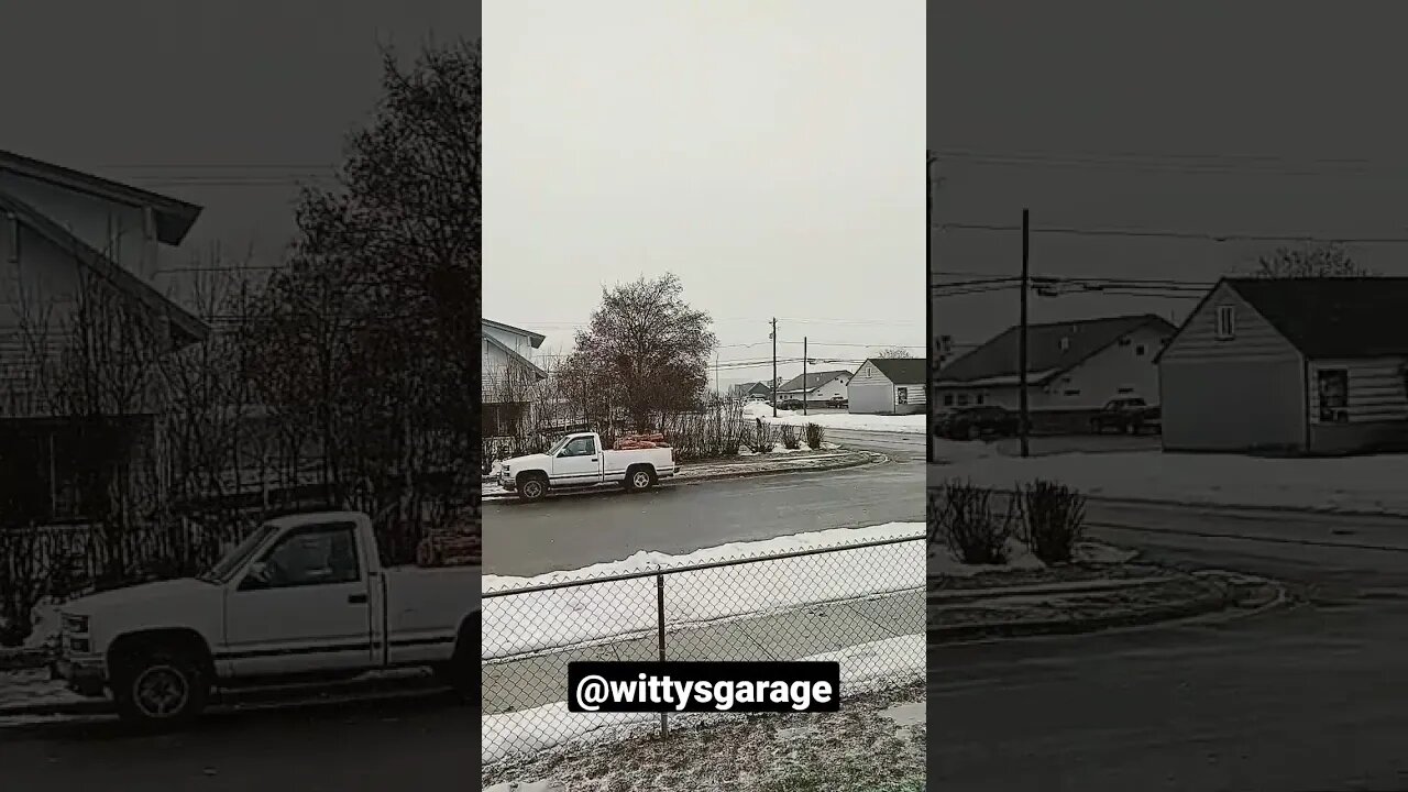 @wittysgarage Sent Me Some Sideways Snow! #montanalife #winterstorm