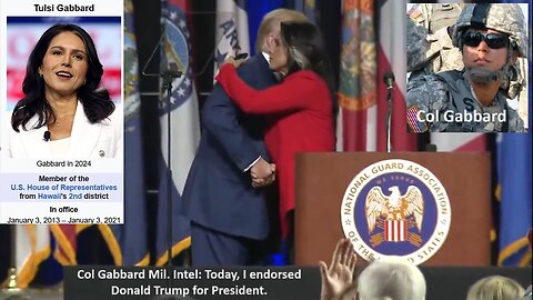 Col Tulsi Gabbard Mil Intel: Today, I endorsed President Trump. WATCH to hear why: