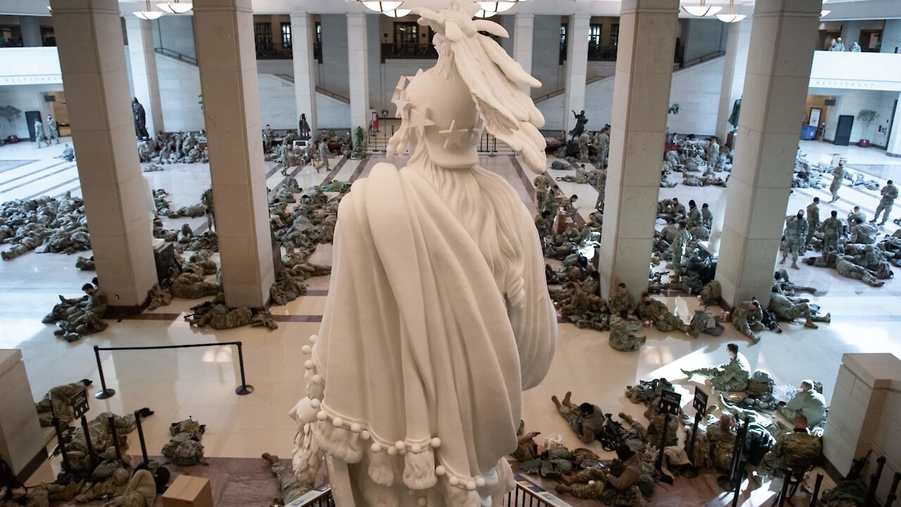 Troops Sleeping on Bare Floors of US Capitol Ahead of Biden’s ‘Virtual’ Inauguration!