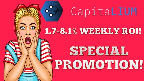 CAPITALIUM | NEW PLATFORM! EARN 1.7% -8.1% WEEKLY. NEW PROMO! #artificialintelligence #defi #crypto