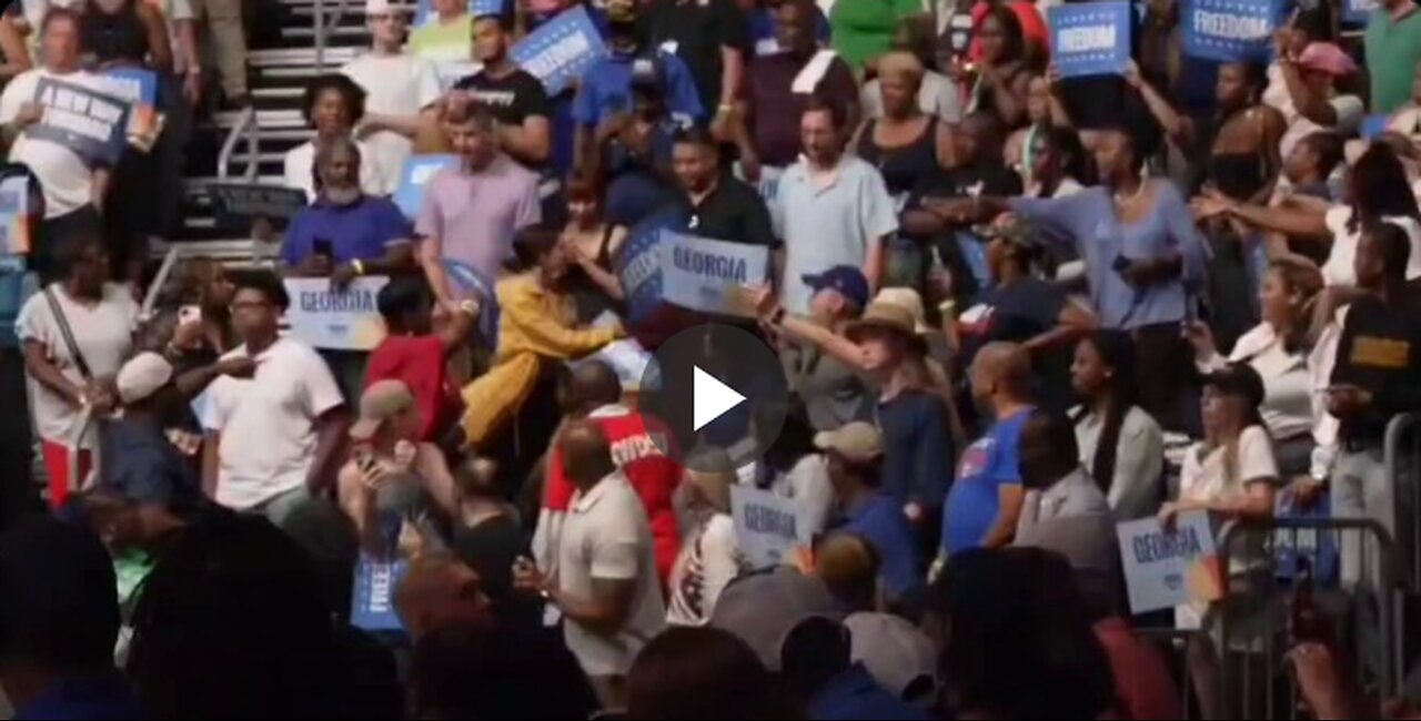 BREAKING: Protesters Chant "Free Palestine!" at Kamala Harris Rally in Georgia