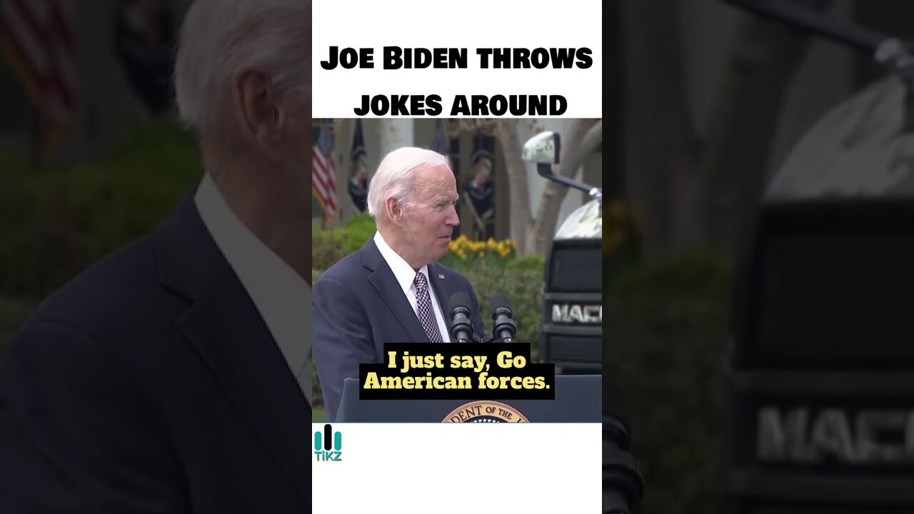 Joe Biden throws a lot of jokes in one speech