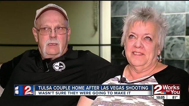 Tulsa couple reunited with family after being in the middle of Vegas shooting