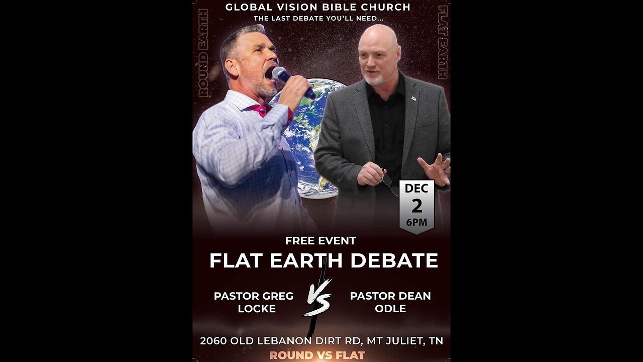 Flat Earth VS. Globe Earth Debate of the Century - Greg Locke Responds with Anger, Throws a Tantrum