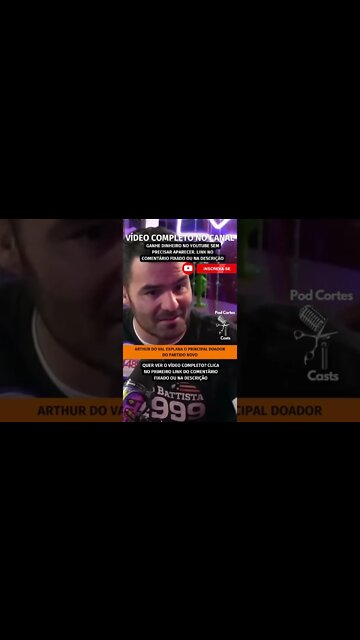 ARTHUR DO VAL EXPLANA O PARTIDO NOVO #shorts #arthurdoval #partidonovo #mbl #fundoeleitoral