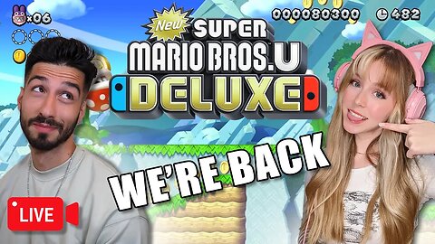 🔴LIVE KnZ return to Super MArios Bros U DELUXE