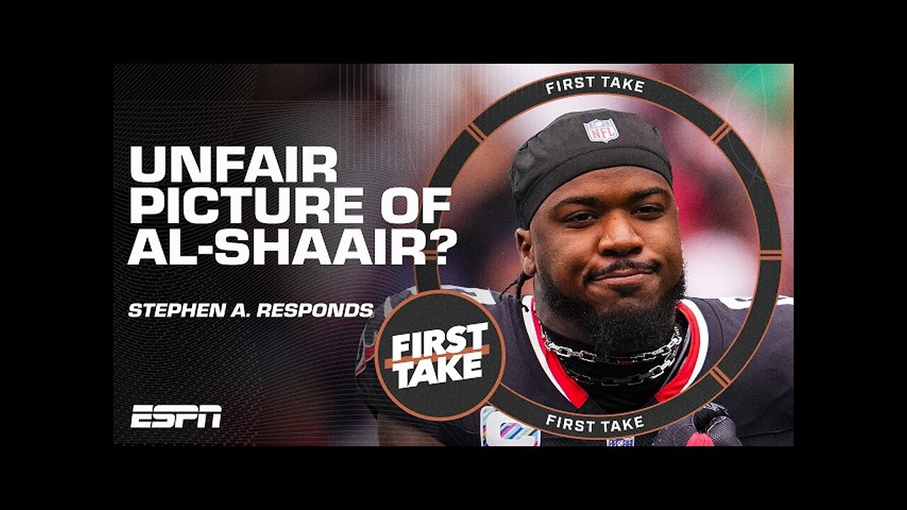 7 WARNINGS?! - Stephen A. responds to Texans GM's comments on Azeez Al-Shaair narrative | First Take