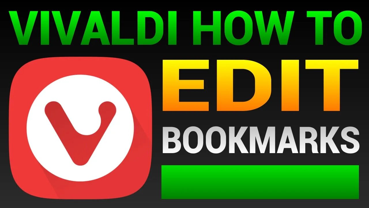 How To Edit Bookmarks In Vivaldi Browser