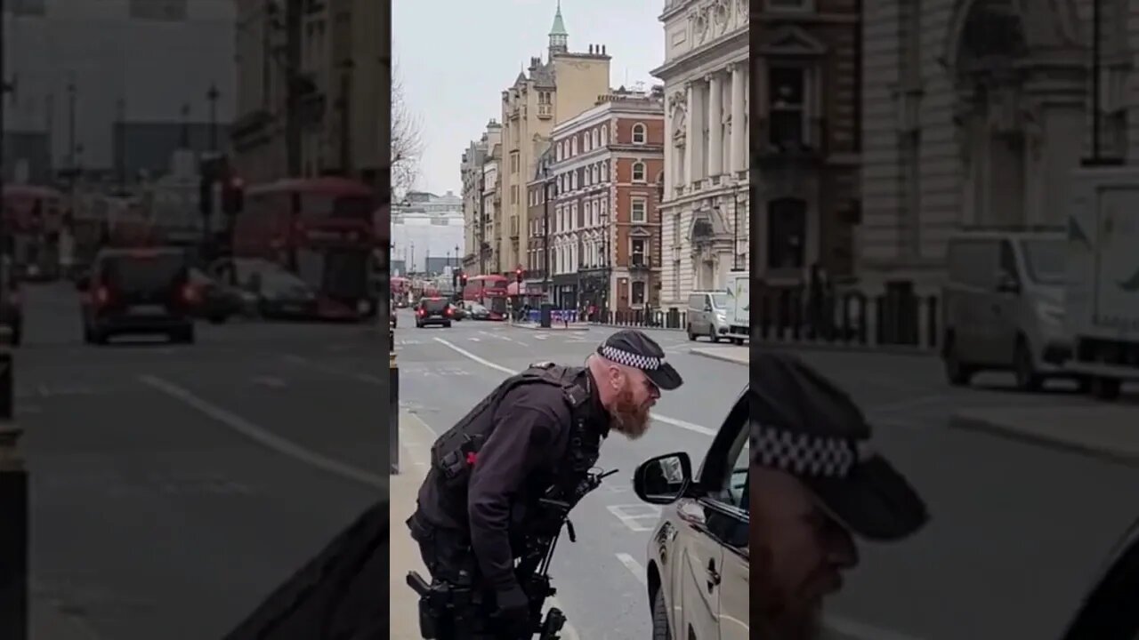 Police tell driver to pull over #horseguardsparade