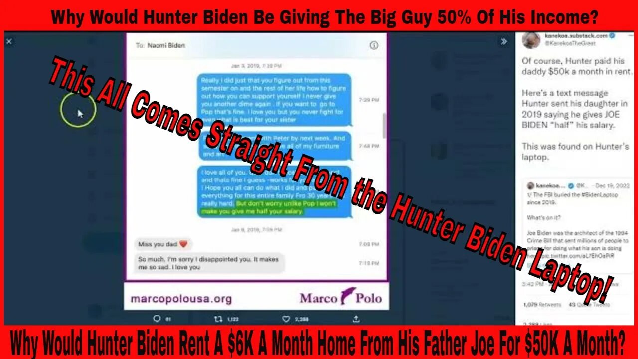 Hunter Leased The Home Where Documents Were Found For $50K A Month! Market $6000/ Month?