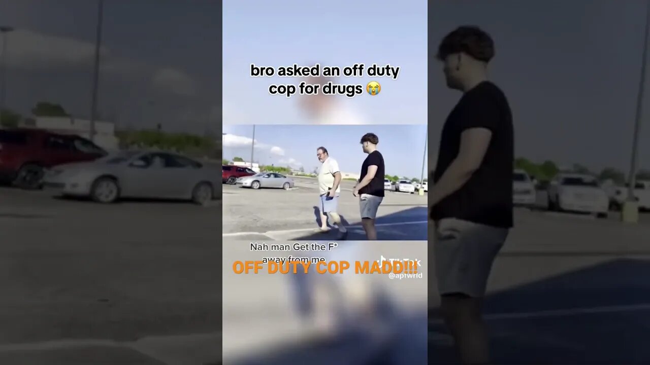 OFF DUTY COP TRIES TO CALL HIS COP FRIENDS ON US!!! #funny #lit #btsfunny #meme #apf #btscomedy