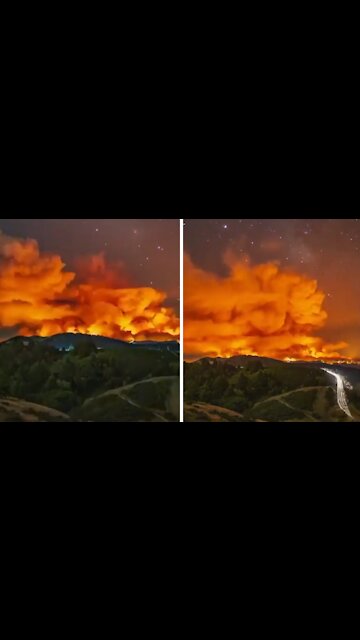 Hauntingly mesmerizing time lapse of California wildfires