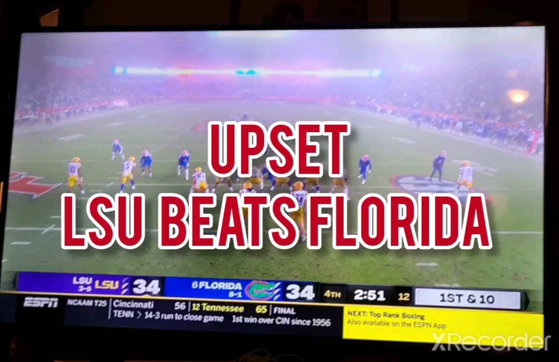 BREAKING NEWS LSU UPSETS FLORIDA IN THE SWAMP