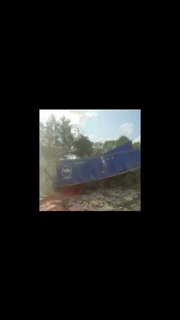 Dashcam & Crash: Unavoidable truck💥 #shorts