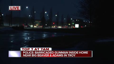 Police on scene of barricaded gunman in Troy