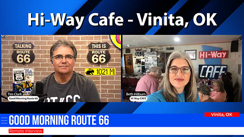 Route 66 Vlog 0001 - Hi-Way Cafe - Vinita Oklahoma