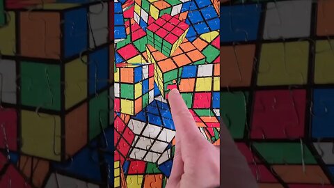 A puzzle of Rubik's Cubes! #perfect #shorts #puzzle #puzzles #rubikscube