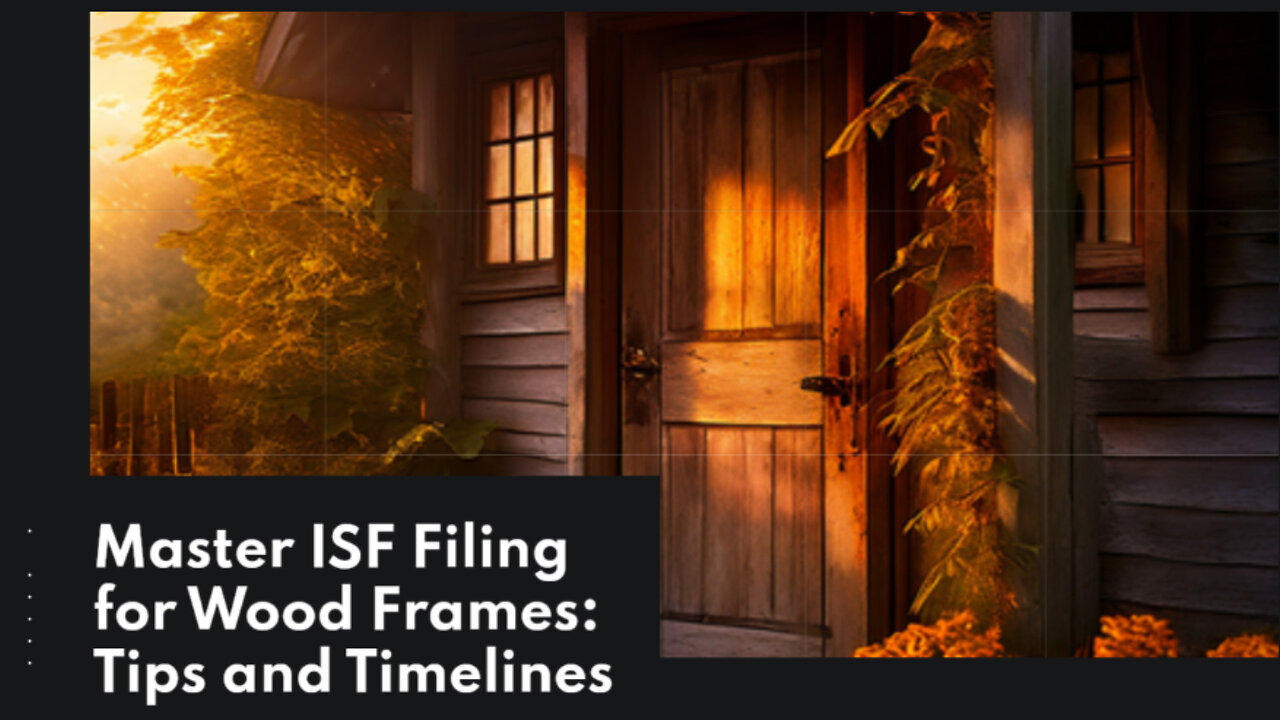 Mastering ISF Filing for Wood Frames: A Guide to Smooth Customs Clearance!