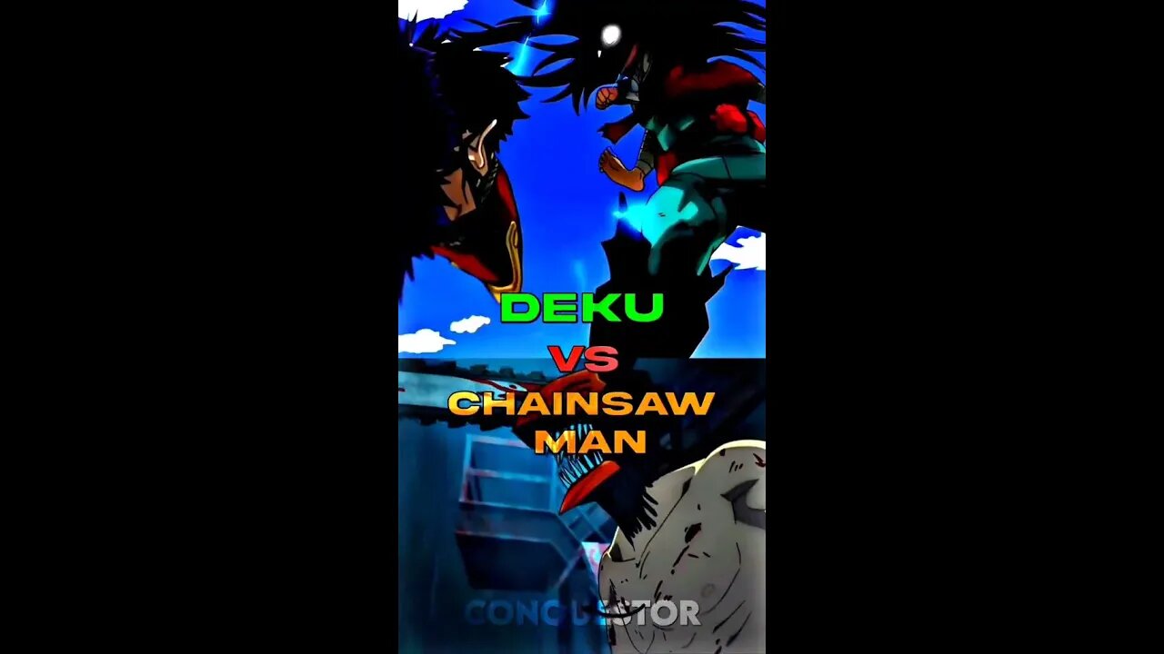 Deku vs Chainsaw Man #anime #shorts #deku #denji #chainsawman #myheroacademia