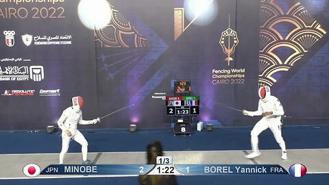 Epee Fencing - Strategies - Chase, Distance, and Counter! | Minobe vs Borel Y