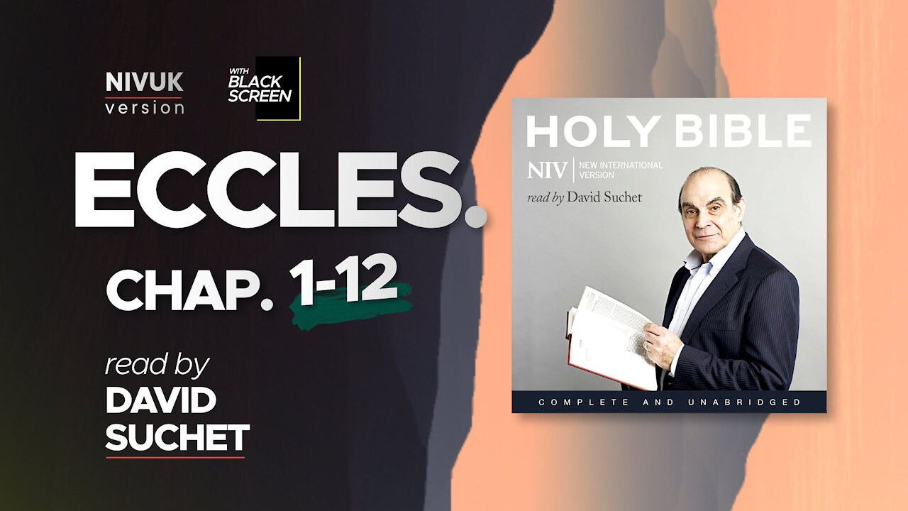 Sleep with God's Word: Read by Sir David Suchet | Ecclesiastes with Black Screen Edition