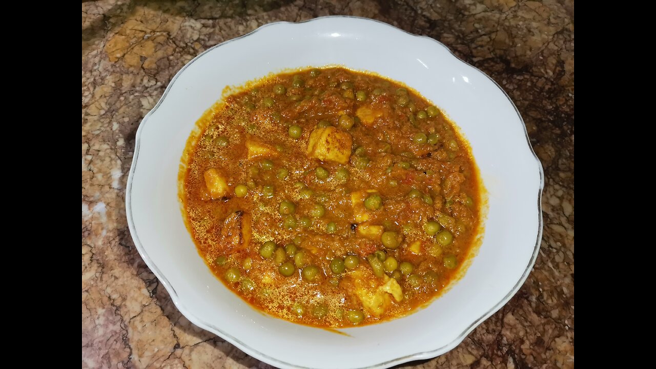 Matar paneer recipe