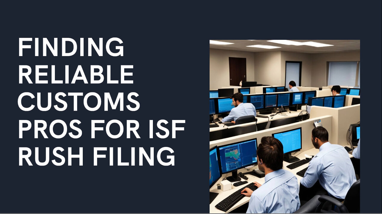 Mastering ISF Rush Filing: Tips for Finding Reliable Customs Professionals