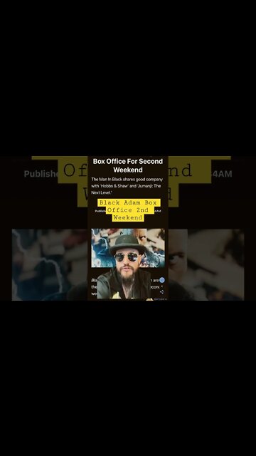 Black Adam Box Offices Are In! Week 2! How’s it going?