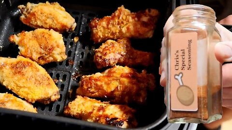 Air Fryer Chicken Wings Recipe Tutorial, Collard Valley Cooks