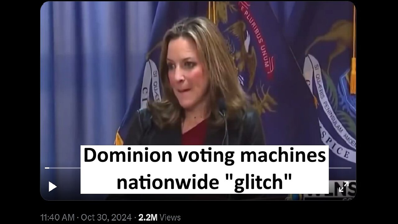 Dominion voting machines nationwide glitch alleges Michigan SOS