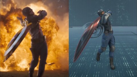 Recreating Captain America MCU Moves X Marvel's Avengers game