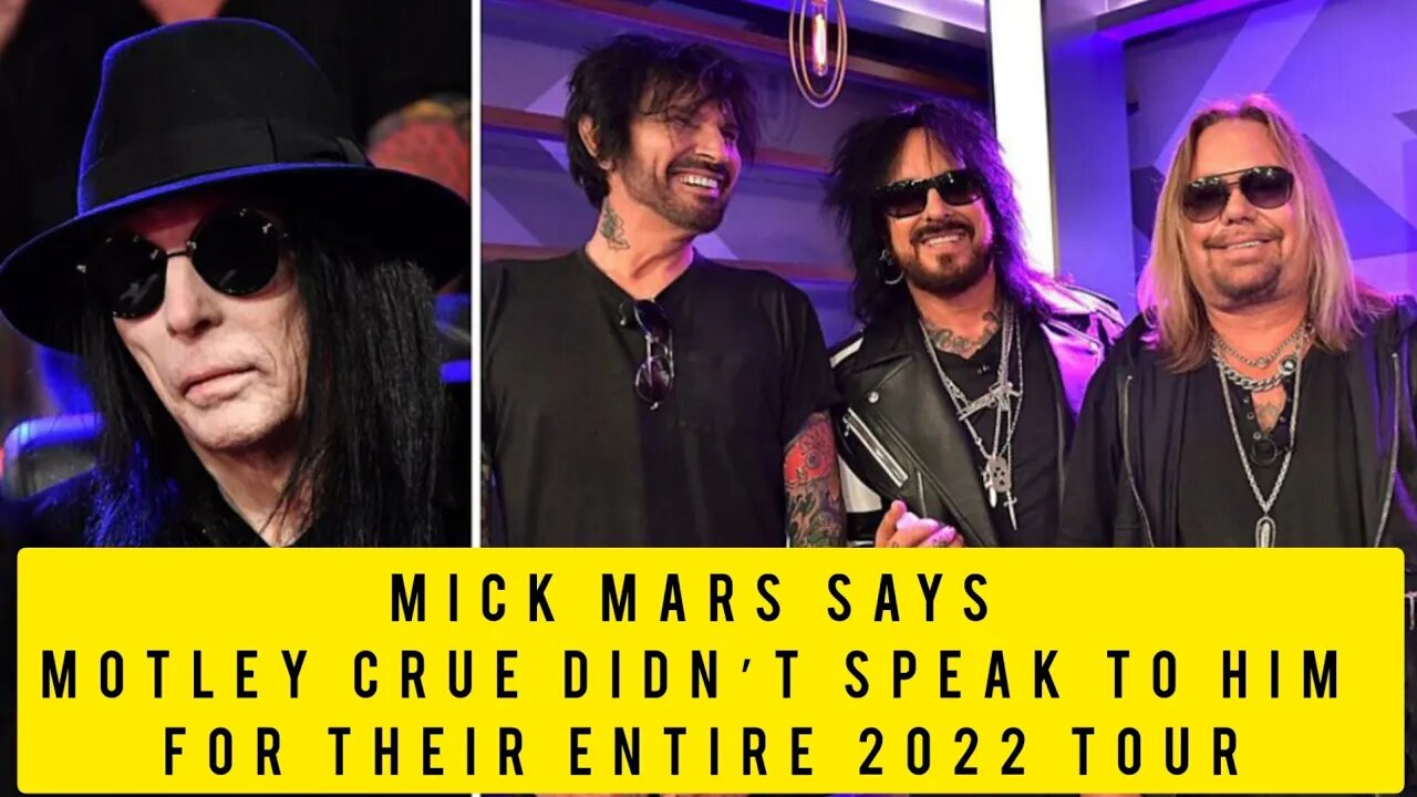 ROCK NEWS : Mick Mars Says' Motley Crue Didn’t Speak to Him for Their Entire 2022 Tour