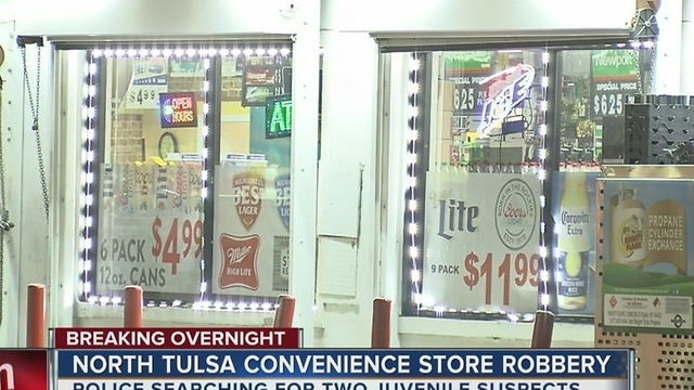 Police are searching for overnight armed robbery suspects