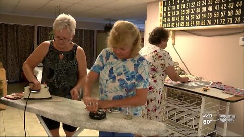 Seniors use sewing skills to get crafty making masks for veterans