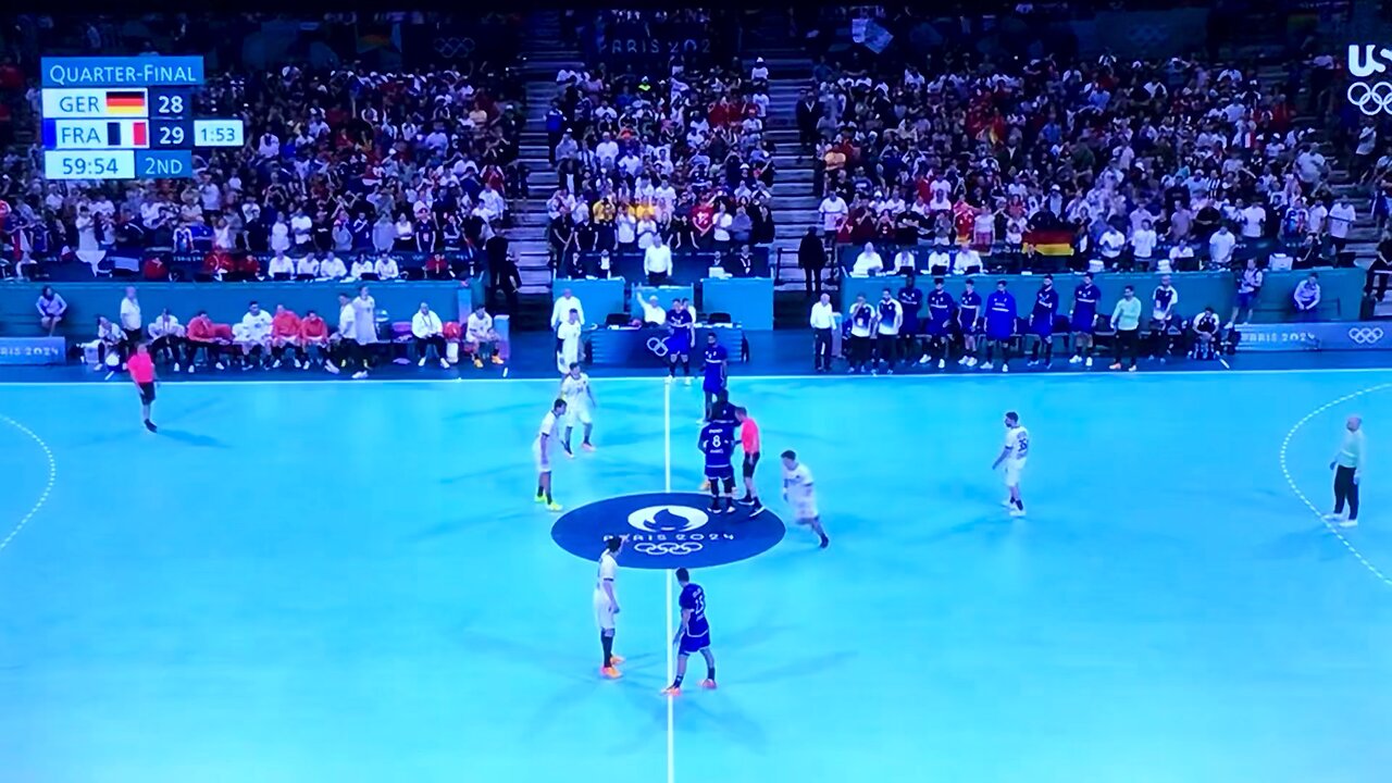 Handball Celebrating Too Soon - Sportscasters Call For France but with 1-second to go Germany Wins