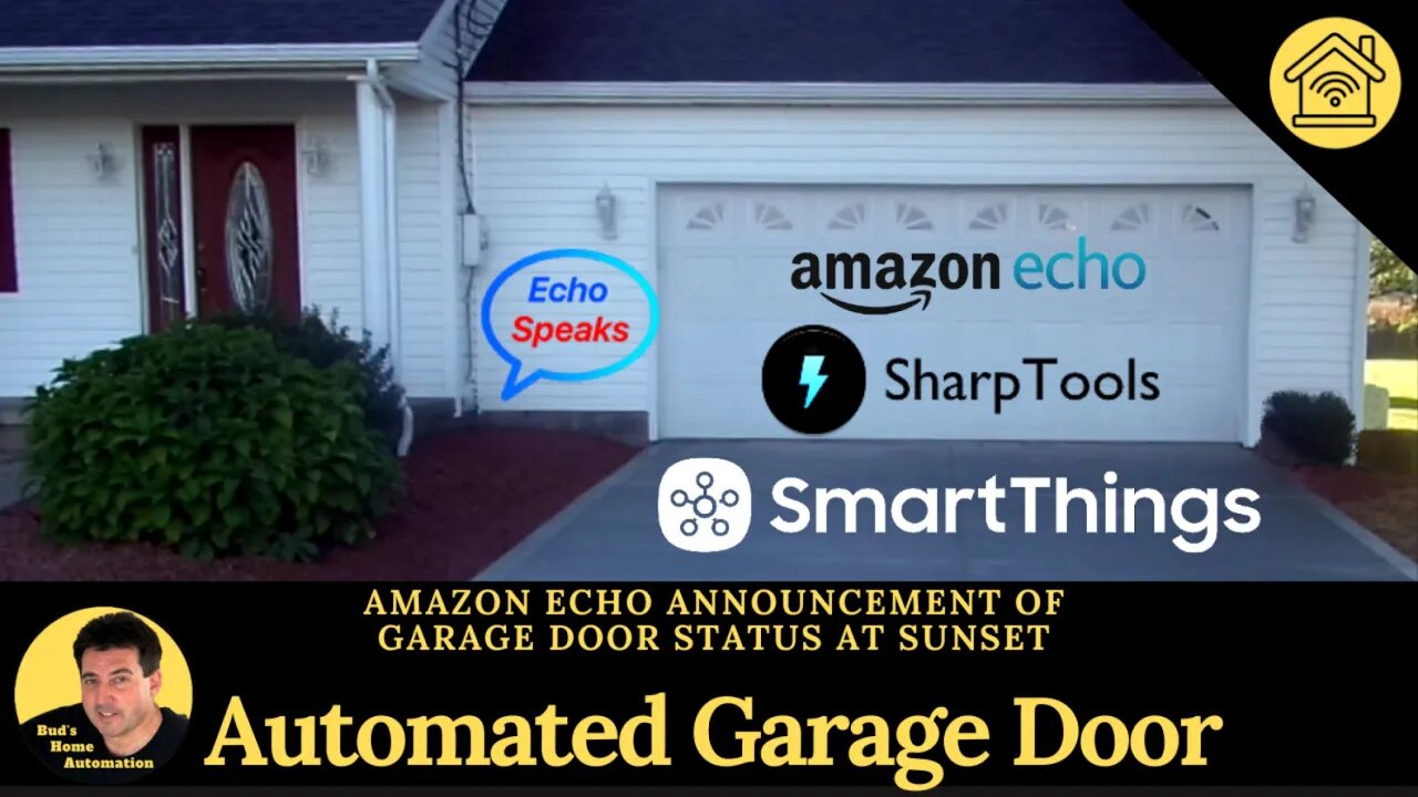 Echo Announcement of Garage Doors Status at Sunset